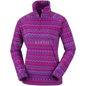 Bluza polarowa, damska GLACIAL III PRINT Columbia Rozmiar: XS Kolor: ciemnorowy - 2824081574