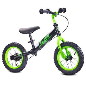 Rowerek dziecicy, biegowy, metalowy 3-6 lat FLASH black-green Toyz - 2850215477