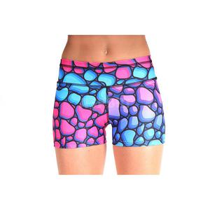 Spodenki, szorty, damskie NO LIMITS SHORTS 2skin Rozmiar: S Kolor: róowo-niebieski