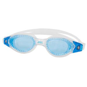 Okulary pywackie dziecice anti-fog, UV PACIFIC JR Aqua-Speed biao-niebieskie