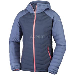 Kurtka damska, wodoodporna, ocieplana POWDER LITE HOODED Columbia Rozmiar: S Kolor: granatowo-niebieski - 2842015843