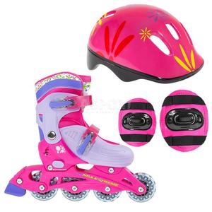 Zestaw: rolki regulowane + ochraniacze + kask rowy NJ082Z Nils Extreme Rozmiar: 36-39 - 2846461125