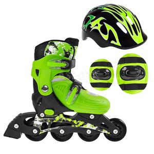 Zestaw: rolki regulowane + ochraniacze + kask zielony NJ082Z Nils Extreme Rozmiar: 28-31 - 2846461126