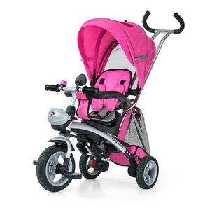 Rowerek dziecicy, trjkoowy, wzek spacerowy CITY PINK Milly Mally - 2848879811