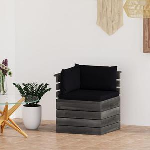 VidaXL Ogrodowa sofa narona z palet, z poduszkami, drewno sosnowe - 2877106507