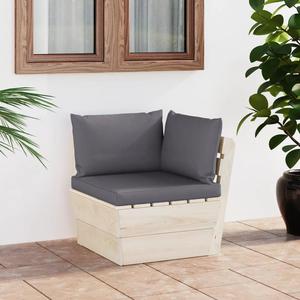 VidaXL Ogrodowa sofa narona z palet z poduszkami, impregnowany wierk - 2877109826