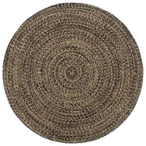 VidaXL Rcznie wykonany dywanik, juta, czarno-brzowy, 180 cm - 2874614535
