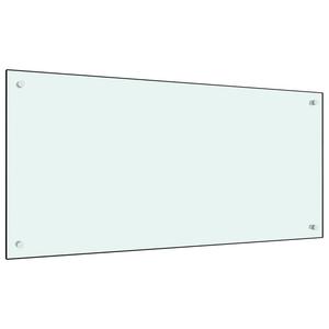 VidaXL Panel ochronny do kuchni, biay, 100x50 cm, szko hartowane - 2878349902