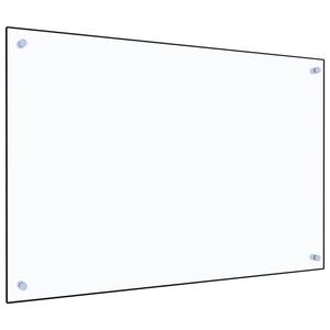 VidaXL Panel ochronny do kuchni, przezroczysty, 90x60 cm, szko - 2876678866