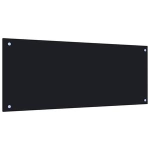 VidaXL Panel ochronny do kuchni, czarny, 100x40 cm, szko hartowane - 2874620972
