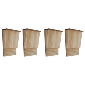 VidaXL Domki dla nietoperzy, 4 szt., 22 x 12 x 34 cm, drewniane - 2878100404