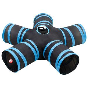 VidaXL Tunel dla kotw, picioramienny, czarno-niebieski, 25 cm - 2877079881