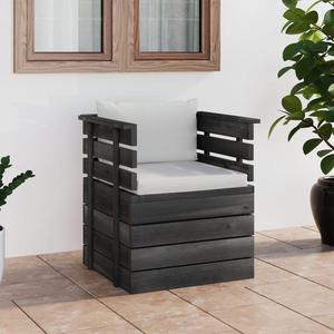 VidaXL Ogrodowy fotel z palet z poduszkami, drewno sosnowe - 2878823308