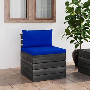 VidaXL Ogrodowa sofa rodkowa z palet, z poduszkami, drewno sosnowe - 2877082065