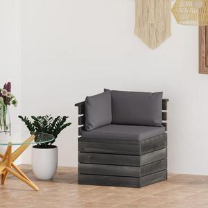 VidaXL Ogrodowa sofa narona z palet, z poduszkami, drewno sosnowe - 2877082066