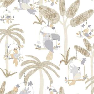 Noordwand Tapeta Mondo Baby Animals Birds Trees, biao-beowa - 2874615960