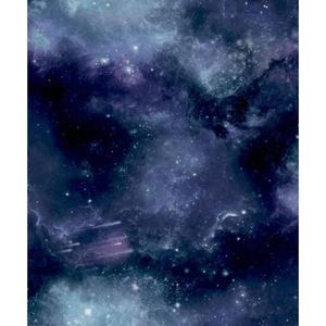 Good Vibes Tapeta Galaxy with Stars, czarno-fioletowa - 2878661674
