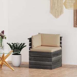 VidaXL Ogrodowa sofa narona z palet, z poduszkami, drewno sosnowe - 2877091856