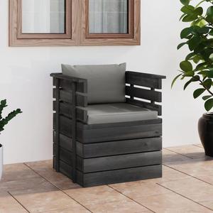 VidaXL Ogrodowy fotel z palet z poduszkami, drewno sosnowe - 2877091872