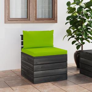 VidaXL Ogrodowa sofa rodkowa z palet, z poduszkami, drewno sosnowe - 2877102000