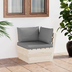 VidaXL Ogrodowa sofa narona z palet z poduszkami, impregnowany wierk - 2877102141