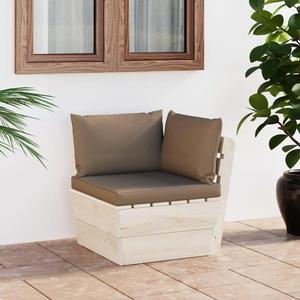 VidaXL Ogrodowa sofa narona z palet z poduszkami, impregnowany wierk - 2877102158