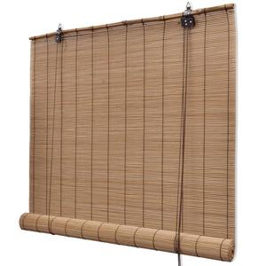 VidaXL Rolety bambusowe, 80 x 160 cm, brzowe - 2876674618