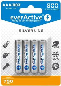 Akumulatorki AAA / R03 everActive Ni-MH Ni-MH 800 mAh ready to use Silver line (box 4szt) - 2873230740