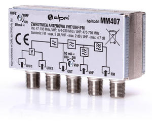 Zwrotnica antenowa DVB-T FM/VHF/UHF1/UHF2 - 2873231743