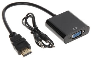 Konwerter HDMI na VGA + audio SPH-VA02 Black - 2873233868