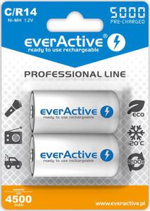 Akumulatorki C / R14 everActive Ni-MH Ni-MH 5000 mAh Professional line (box 2 szt.) - 2878281385