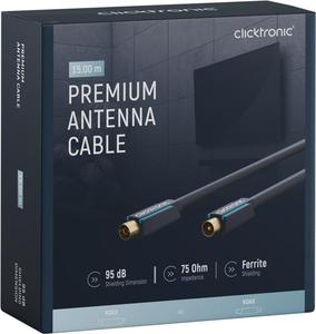 CLICKTRONIC Przycze TV IEC kabel antenowy 15m - 2878283298