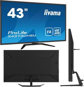 Monitor LED IIYAMA X4373UHSU-B1 43 cale VA HDMI DisplayPort USB - 2878284111