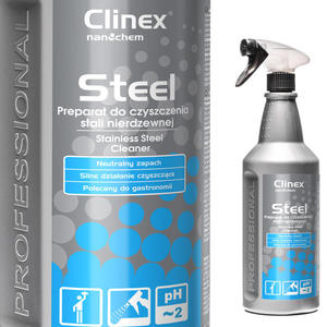 Pyn do mycia mebli i urzdze ze stali nierdzewnej CLINEX Gastro Steel 1L - 2860906079