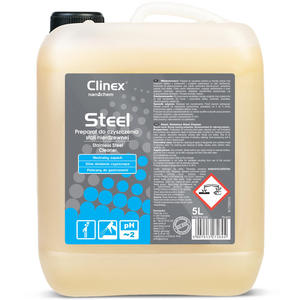 Pyn do mycia mebli i urzdze ze stali nierdzewnej CLINEX Gastro Steel 5L - 2860906080