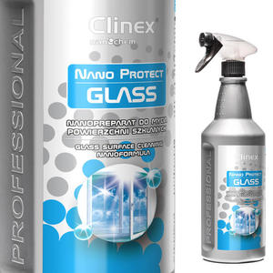 Nanopreparat do mycia szyb szka luster bez smug krystaliczny blask CLINEX Nano Protect Glass 1L - 2860906089