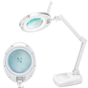 Lampa kosmetyczna z lup szkem powikszajcym na biurko 5 dpi 60x LED r. 127 mm - 2863998386