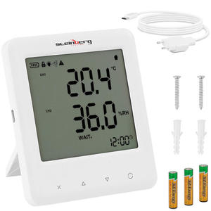 Termohigrometr miernik temperatury wilgotnoci z czujnikiem CO2 zakres - 40 - 125 C 0 - 10000 ppm - 2868403555