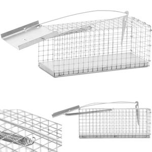 ywoapka puapka na szczury myszy i inne zwierzta 27 x 12 x 12 cm oczka 13 x 13 mm - 2871657093
