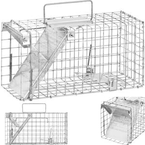 ywoapka puapka na kuny szczury lisy 35 x 17 x 20 cm oczka 25 x 25 mm - 2871851485