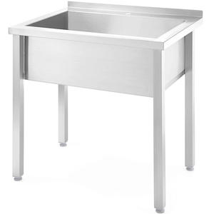 Basen zlew gastronomiczny jednokomorowy spawany Budget Line STAL 800 x 600 x 850 cm - Hendi 816707 - 2873939123