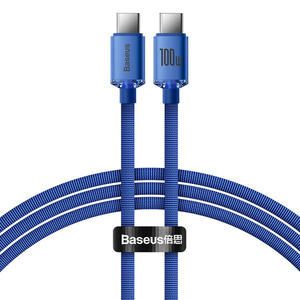 Kabel przewd do szybkiego adowania i transferu danych USB-C USB-C 100W 1.2m niebieski - 2874985960