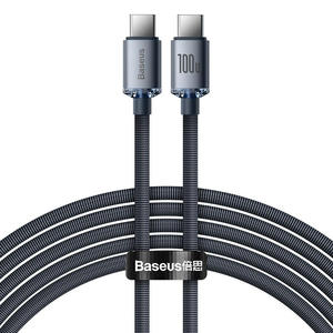 Kabel przewd do szybkiego adowania i transferu danych USB-C USB-C 100W 2m czarny - 2874985961