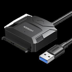 Kabel Adapter do dysku HDD i SSD SATA 2.5'' / 3.5'' USB 3.0 do 4TB - czarny - 2875723129