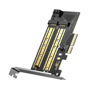 Karta rozszerze adapter PCIe 3.0 x4 dodatkowe dwa sloty SSD M.2 M-Key i M.2 B-Key - 2875723137