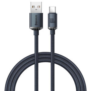 Kabel przewd USB - USB-C do szybkiego adowania i transferu danych 100W 1.2m czarny - 2876357678