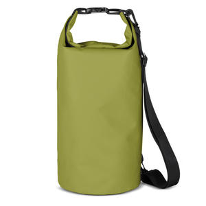 Worek plecak torba Outdoor PVC turystyczna wodoodporna 10L - zielona - 2876357750