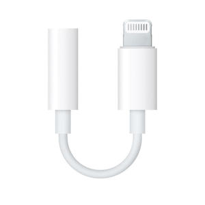 Apple oryginalna przejciwka na suchawki ze zcza Lightning na mini jack 3.5mm biaa - 2876635352