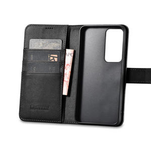 Etui skrzany pokrowiec portfel do Samsung Galaxy S23 Wallet Case czarne - 2877850952