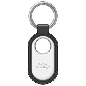 Etui silikonowe przywieszka do Samsung Galaxy SmartTag2 czarno srebrna - 2877851269